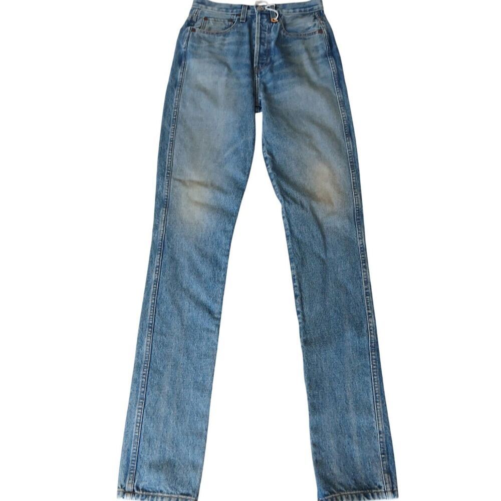 NEW! Re/Done Ultra High Rise Zip Stack‎ Ankle SZ 26 USA
